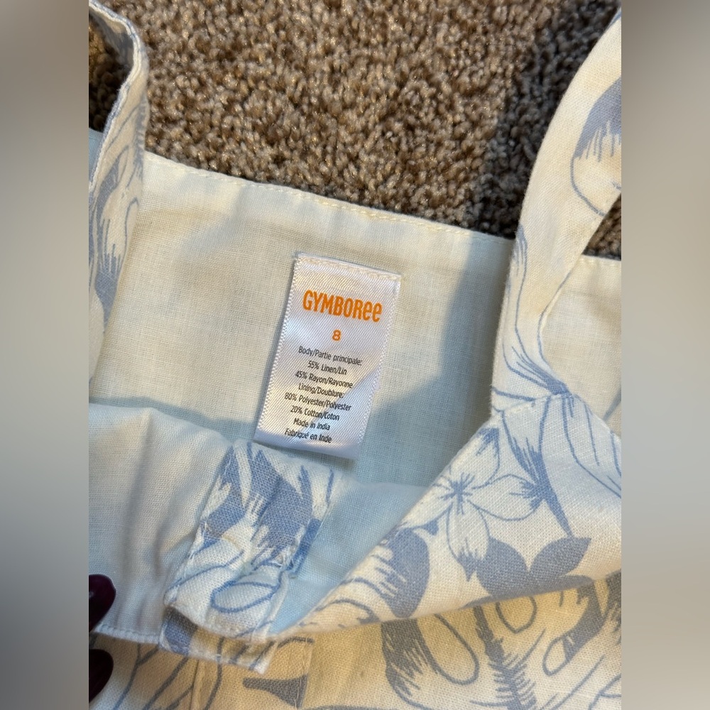 Girls Gymboree Linen Summer Dress Size 8 NWOT - Picture 5 of 5